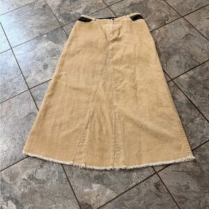 Vintage comme ça beige skirt size 11 fit S / M